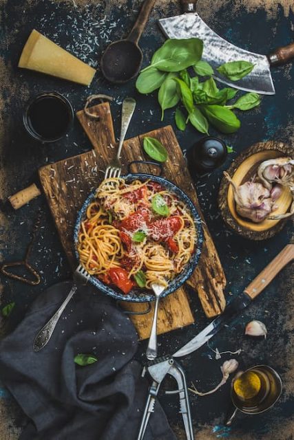 Italian cuisine food ingredients 